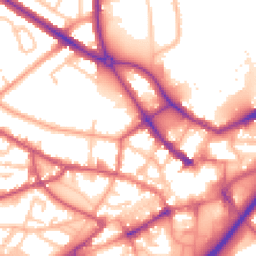 Daytime road noise heatmap for DY1 1HL