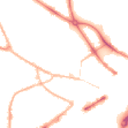 Night-time road noise heatmap for DY1 1JD