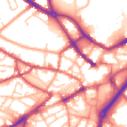 Daytime road noise heatmap for DY1 1JE