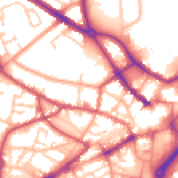 Daytime road noise heatmap for DY1 1JG