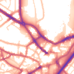 Daytime road noise heatmap for DY1 1JX