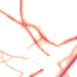 Night-time road noise heatmap for DY1 1JX