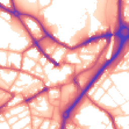 Daytime road noise heatmap for DY1 1LF