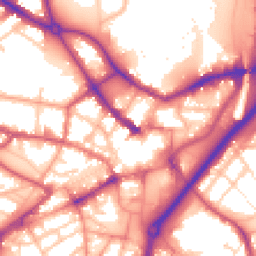 Daytime road noise heatmap for DY1 1LT