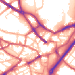 Daytime road noise heatmap for DY1 1LX