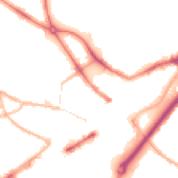 Night-time road noise heatmap for DY1 1LX
