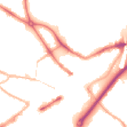 Night-time road noise heatmap for DY1 1NF