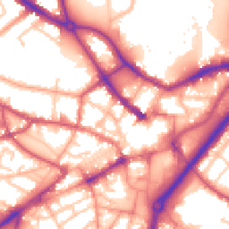 Daytime road noise heatmap for DY1 1NJ