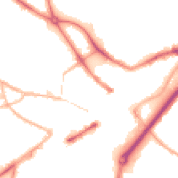 Night-time road noise heatmap for DY1 1NJ