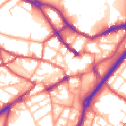 Daytime road noise heatmap for DY1 1NS