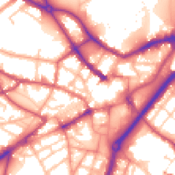 Daytime road noise heatmap for DY1 1NT
