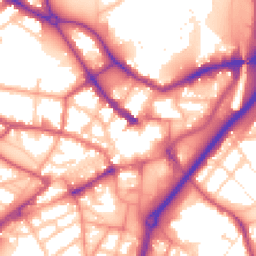 Daytime road noise heatmap for DY1 1PQ