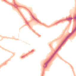 Night-time road noise heatmap for DY1 1PQ