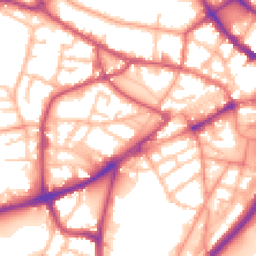 Daytime road noise heatmap for DY1 1SG