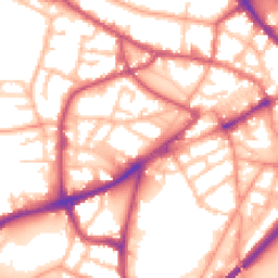 Daytime road noise heatmap for DY1 1SL