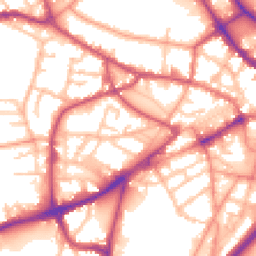 Daytime road noise heatmap for DY1 1SP