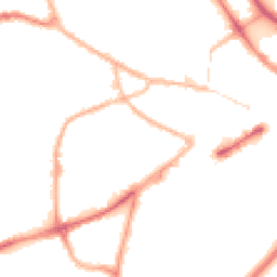 Night-time road noise heatmap for DY1 1SP