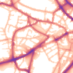 Daytime road noise heatmap for DY1 1SW