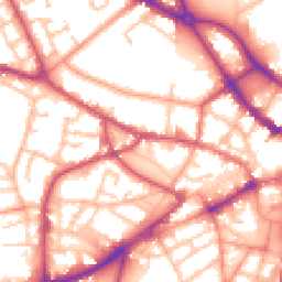 Daytime road noise heatmap for DY1 1UL