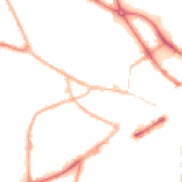Night-time road noise heatmap for DY1 1UL