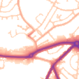 Daytime road noise heatmap for DY1 2HH
