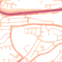 Daytime road noise heatmap for DY1 2PE