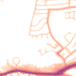 Daytime road noise heatmap for DY1 2PP