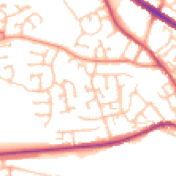 Daytime road noise heatmap for DY1 2QW