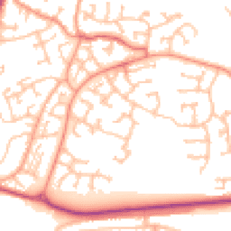 Daytime road noise heatmap for DY1 2TN