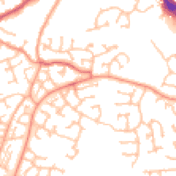 Daytime road noise heatmap for DY1 2UY