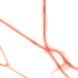 Night-time road noise heatmap for DY1 3EN