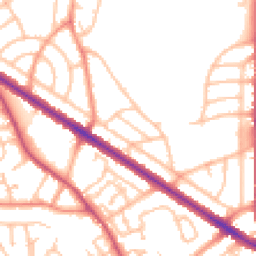 Daytime road noise heatmap for DY1 3HF