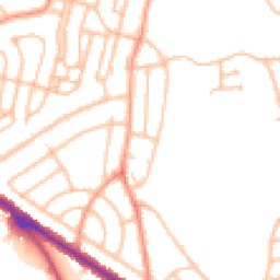 Daytime road noise heatmap for DY1 3LQ