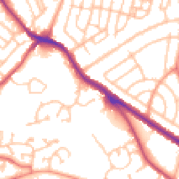 Daytime road noise heatmap for DY1 3LT