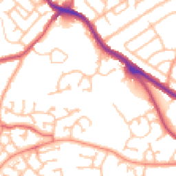 Daytime road noise heatmap for DY1 3LX