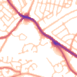 Daytime road noise heatmap for DY1 3LZ