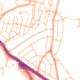 Daytime road noise heatmap for DY1 3NQ