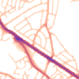 Daytime road noise heatmap for DY1 3PH