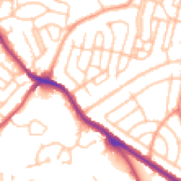 Daytime road noise heatmap for DY1 3TH