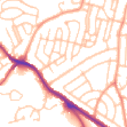 Daytime road noise heatmap for DY1 3TJ