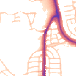 Daytime road noise heatmap for DY1 4EF