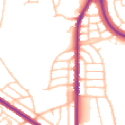 Daytime road noise heatmap for DY1 4EP