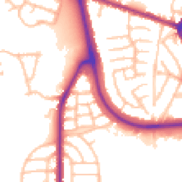 Daytime road noise heatmap for DY1 4FD