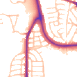 Daytime road noise heatmap for DY1 4FF