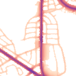 Daytime road noise heatmap for DY1 4HP