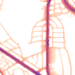 Daytime road noise heatmap for DY1 4HR
