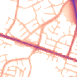 Daytime road noise heatmap for DY1 4JH