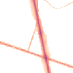 Night-time road noise heatmap for DY1 4PE