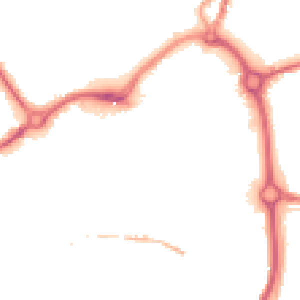 Night-time road noise heatmap for DY10 1AA