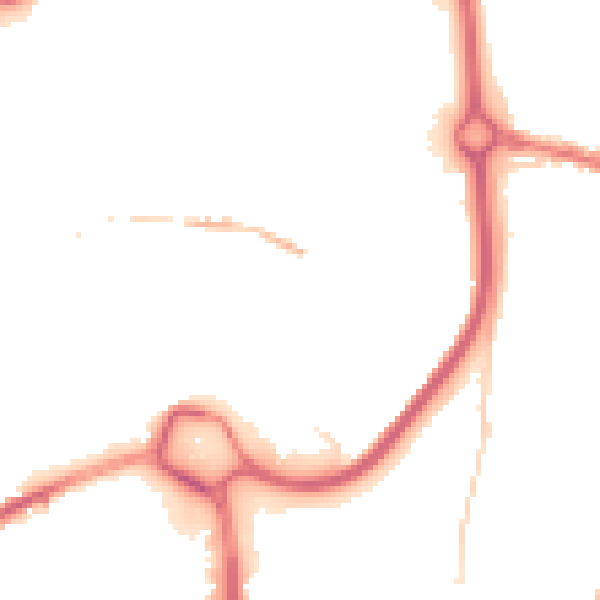 Night-time road noise heatmap for DY10 1AL